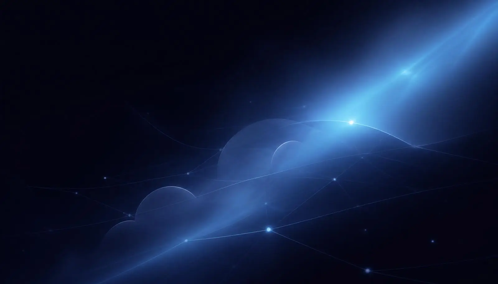 Abstract cloud architecture light beam